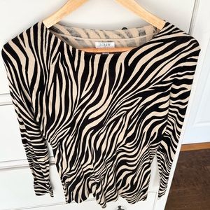 NWT - J. Crew Animal Print Sweater